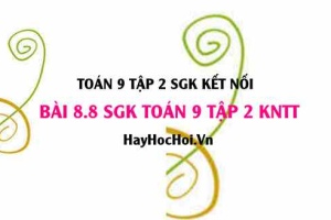 Bài 8.8 SGK Toán 9 tập 2 Kết nối tri thức